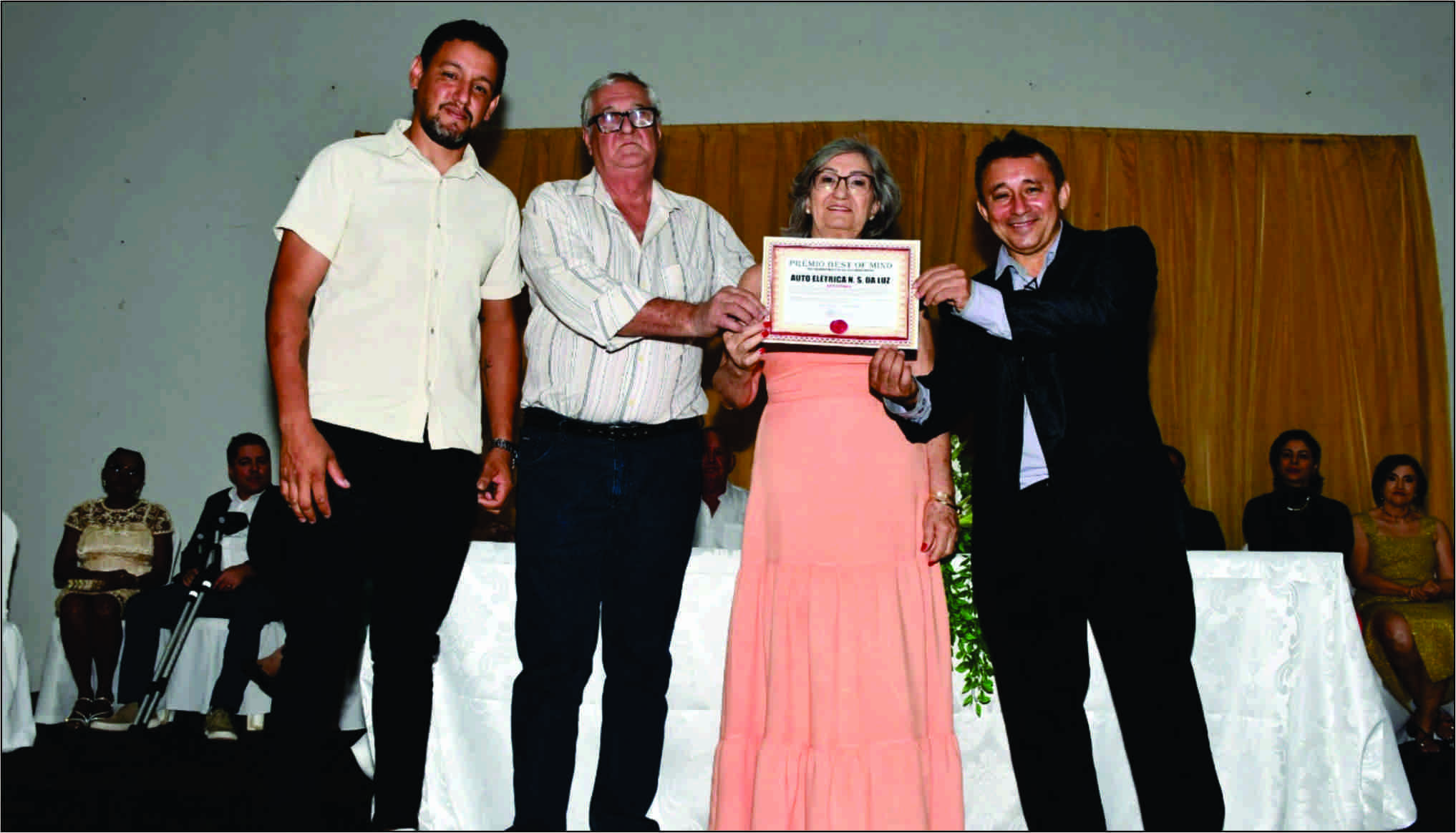 O RECONHECIMENTO DE MARINO E MARILENE E SUA AUTO PEÇAS E ELÉTRICA NOSSA SENHORA DA LUZ.