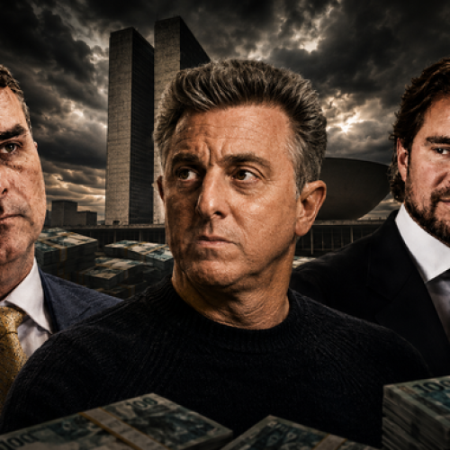 Flávio Bolsonaro rebate Globo e cita Luciano Huck e a emissora que receberam recursos de Vorcaro.