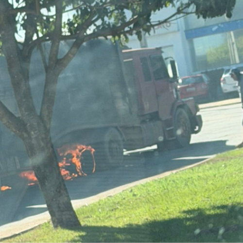 Incêndio em rodovia mobiliza equipes de combate de Formosa do Rio Preto