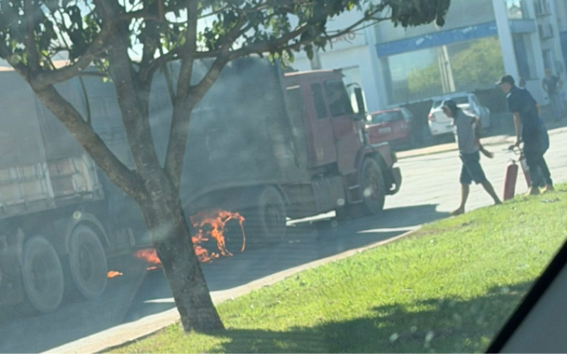 Incêndio em rodovia mobiliza equipes de combate de Formosa do Rio Preto