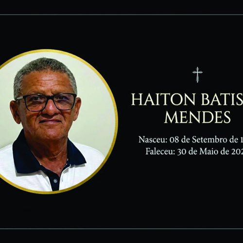 No último sábado aconteceu Missa de Sétimo dia em homenagem a Hailton Batista Mendes.