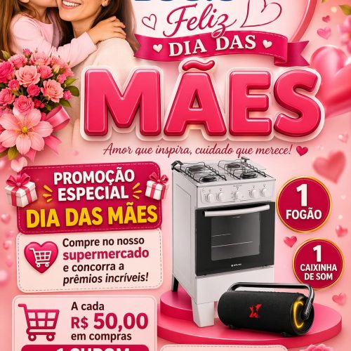 SUPERMERCADO DO BUGIU COM SENSACIONAL SORTEIO PARA O DIA DAS MÃES