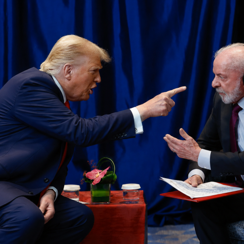 Imprensa americana informa que Trump esculachou Lula no encontro que tiveram