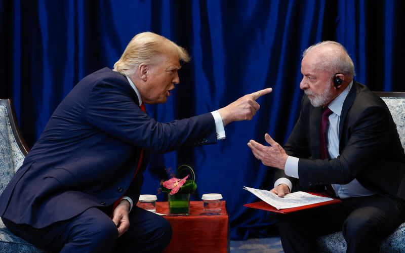 Imprensa americana informa que Trump esculachou Lula no encontro que tiveram