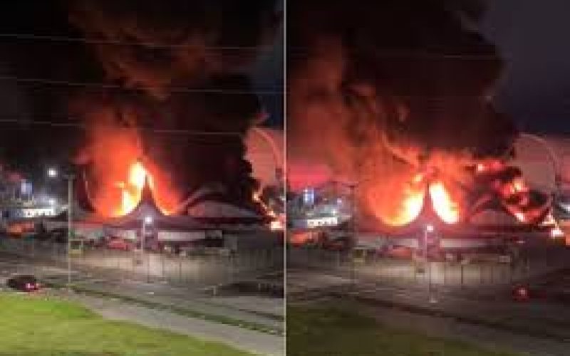 Circo do Tirú foi destruido por incêndio